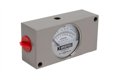 In-Line Flow Indicator, 3/4 NPSF Port, 6000 PSI, 4-48 GPM