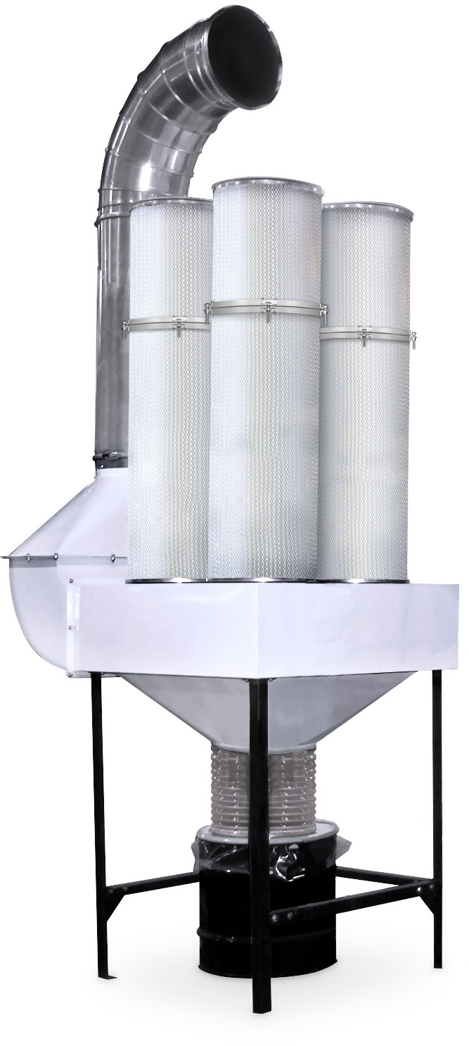 Industrial 4x Inverted Standing Filter Plenum Assembly