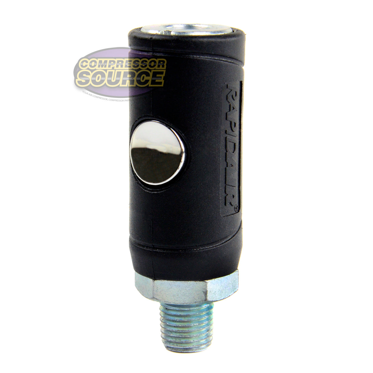 1/4" MNPT Air Coupler 1/4" Body Push Button Release Industrial Style Safety PlugK7221