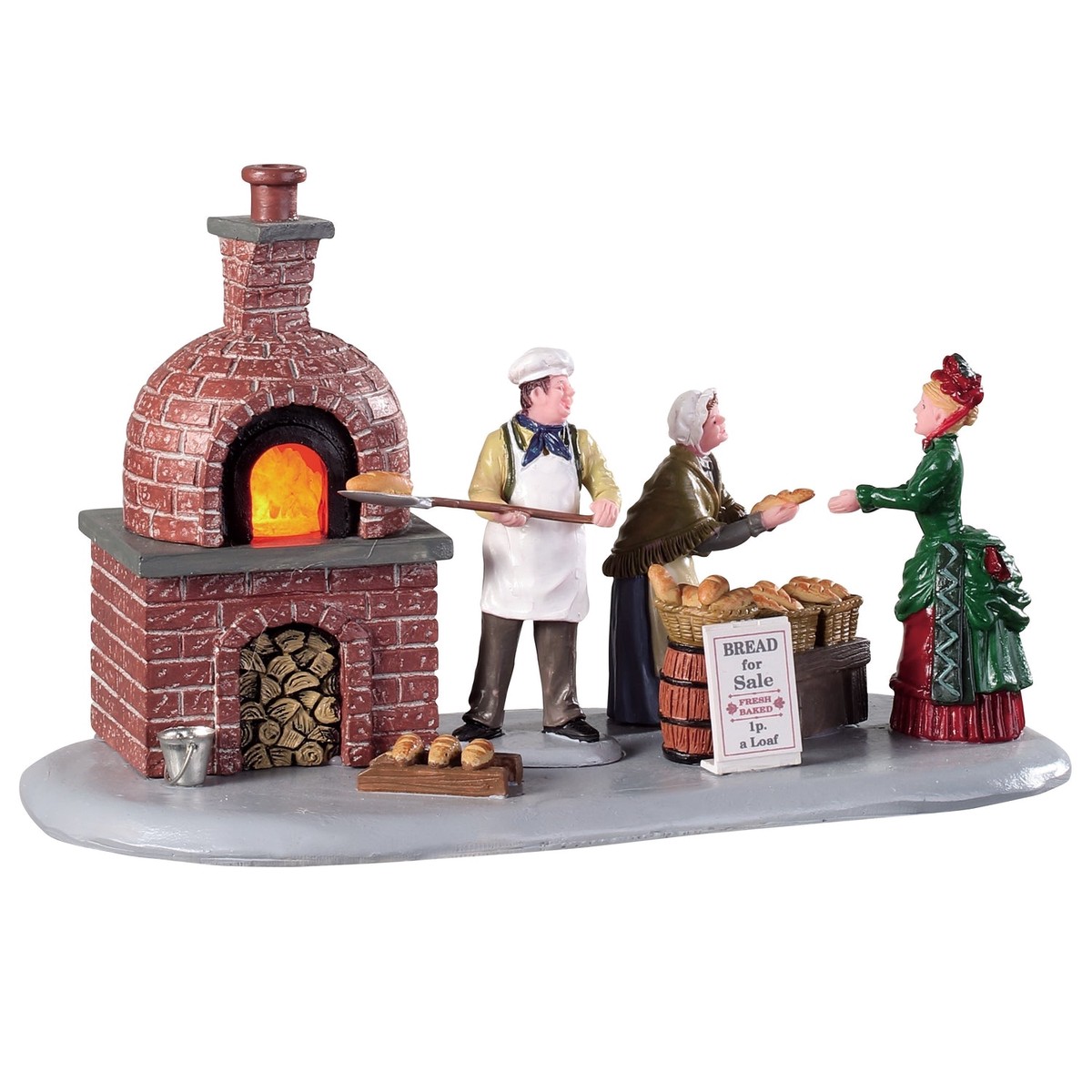 Lemax Caddington Village Table Accent: Bread Bakers #94530