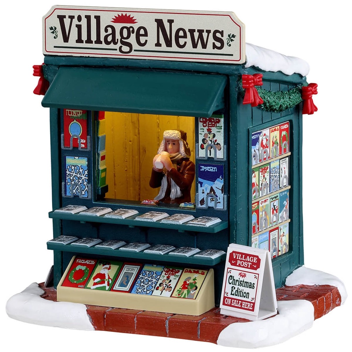 Lemax Caddington Village Table Accent: Good News Day #34088