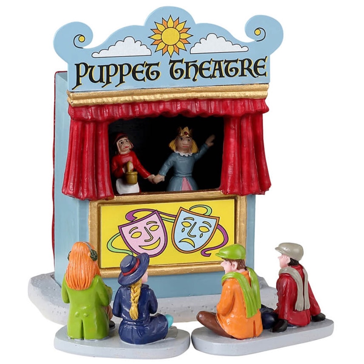 Lemax Caddington Village Table Accent: Puppet Theatre, Set of 3 #33619