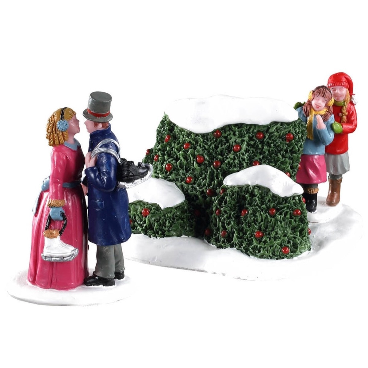 Lemax Caddington Village Table Accent: Skating Romance, Set of 2 #03525