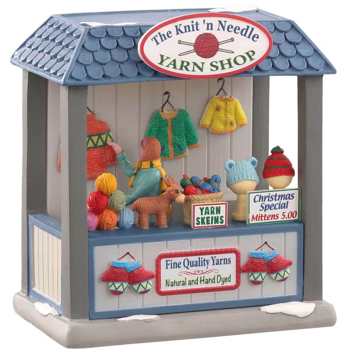 Lemax Caddington Village Table Accent: The Knit 'N Needle Yarn Shop #04760