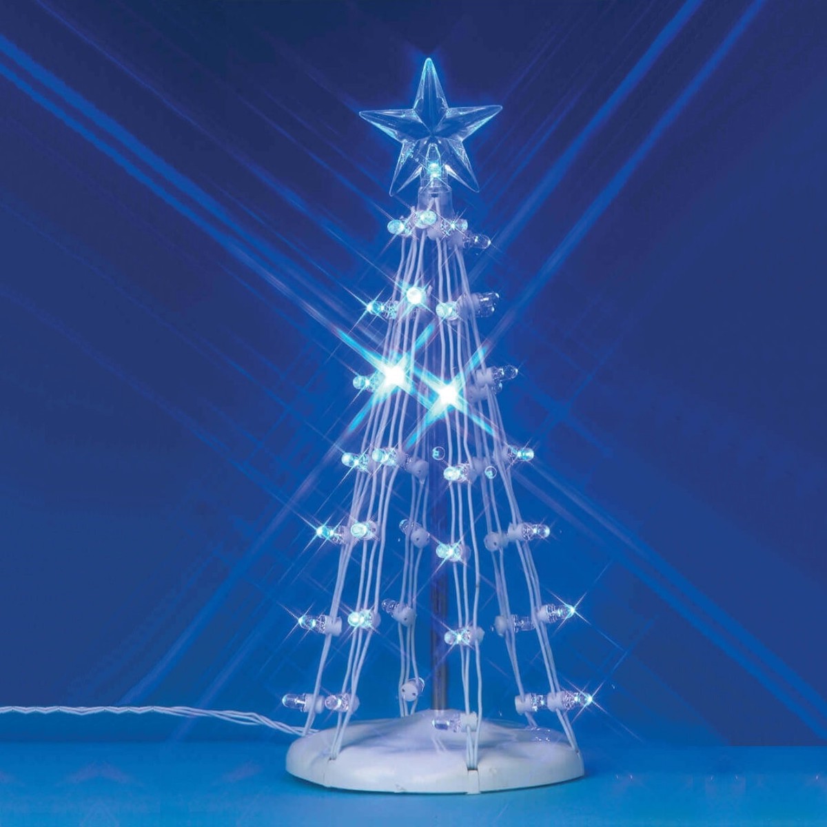 Lemax General Collectibles: Lighted Silhouette Tree, Blue, Medium #74658