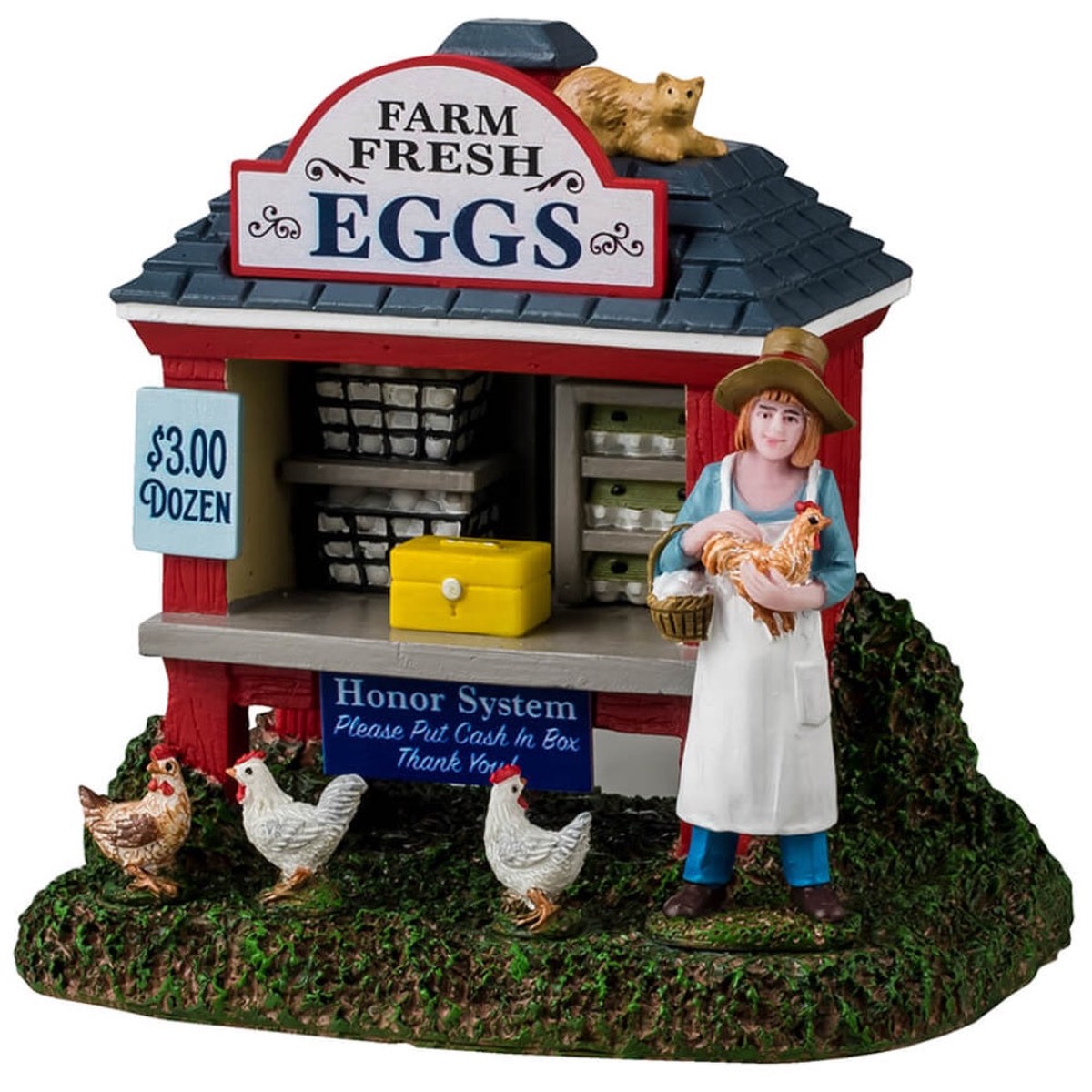 Lemax Harvest Crossing Table Accent: Egg-Cellent Egg Stand #43718