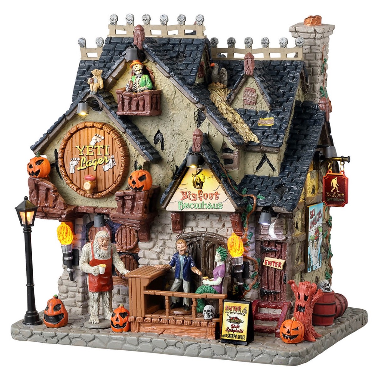 Lemax Spooky Town Bigfoot Brewhaus #35006