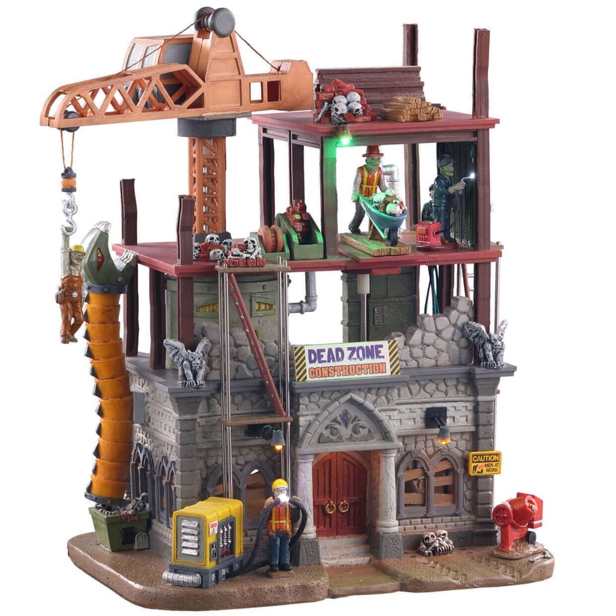 Lemax Spooky Town Dead Zone Construction Site #05604