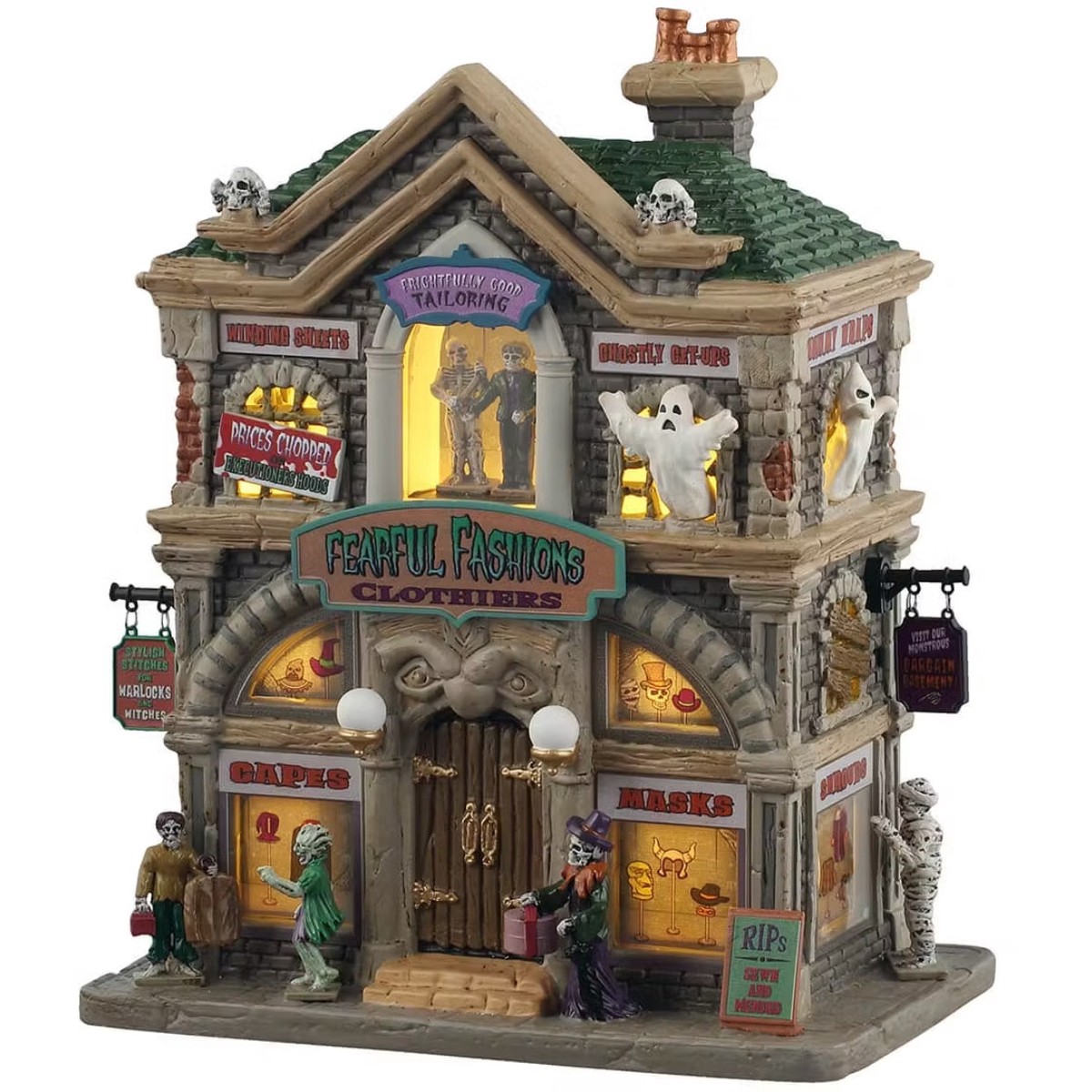 Lemax Spooky Town Fearful Fashions Clothiers #55307