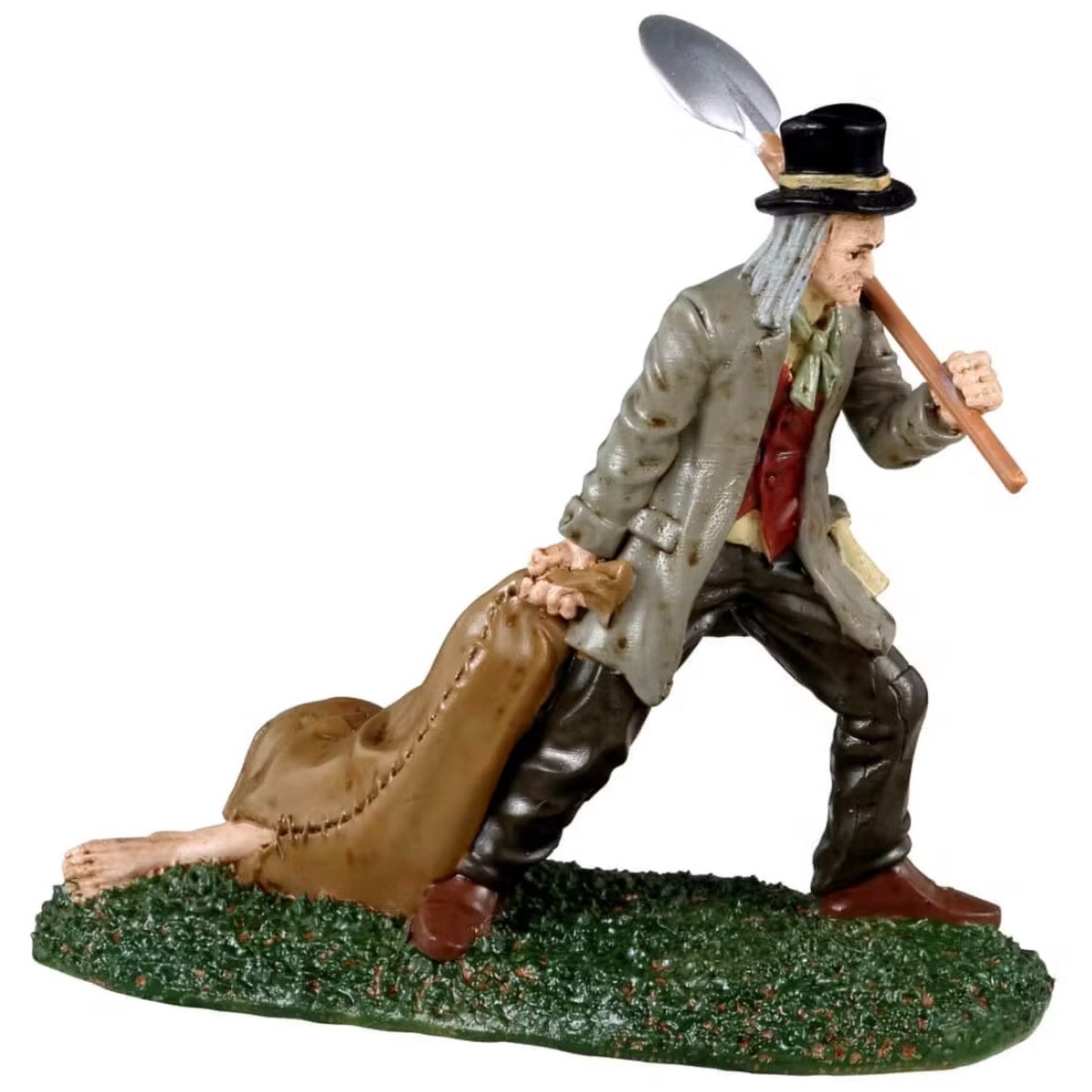 Lemax Spooky Town Grave Digger & Body Bag #32196