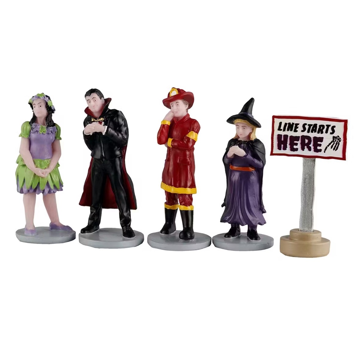 Lemax Spooky Town Line Starts Here, Set of 5 #52507