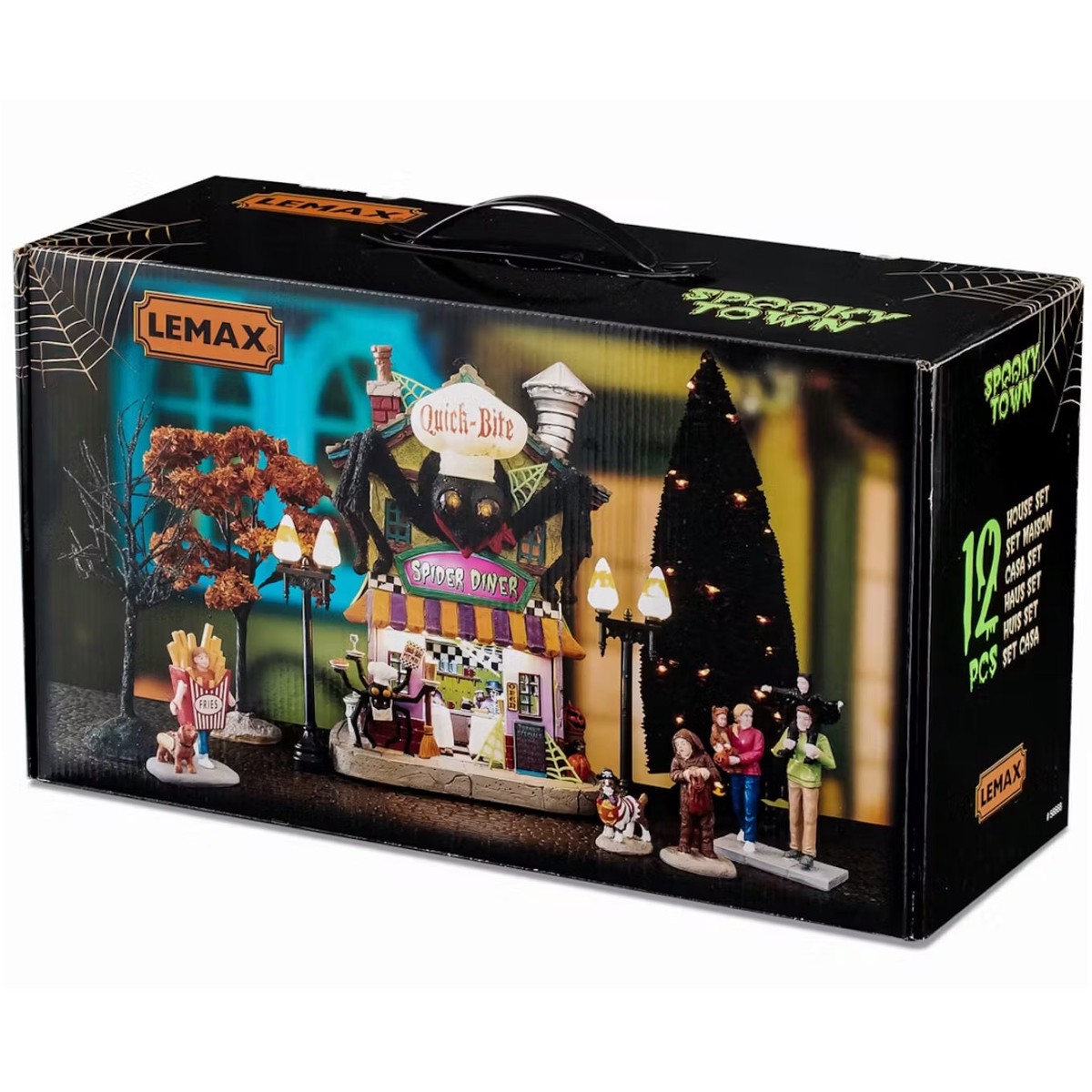 Lemax Spooky Town Quick-Bite Spider Diner Set #56668