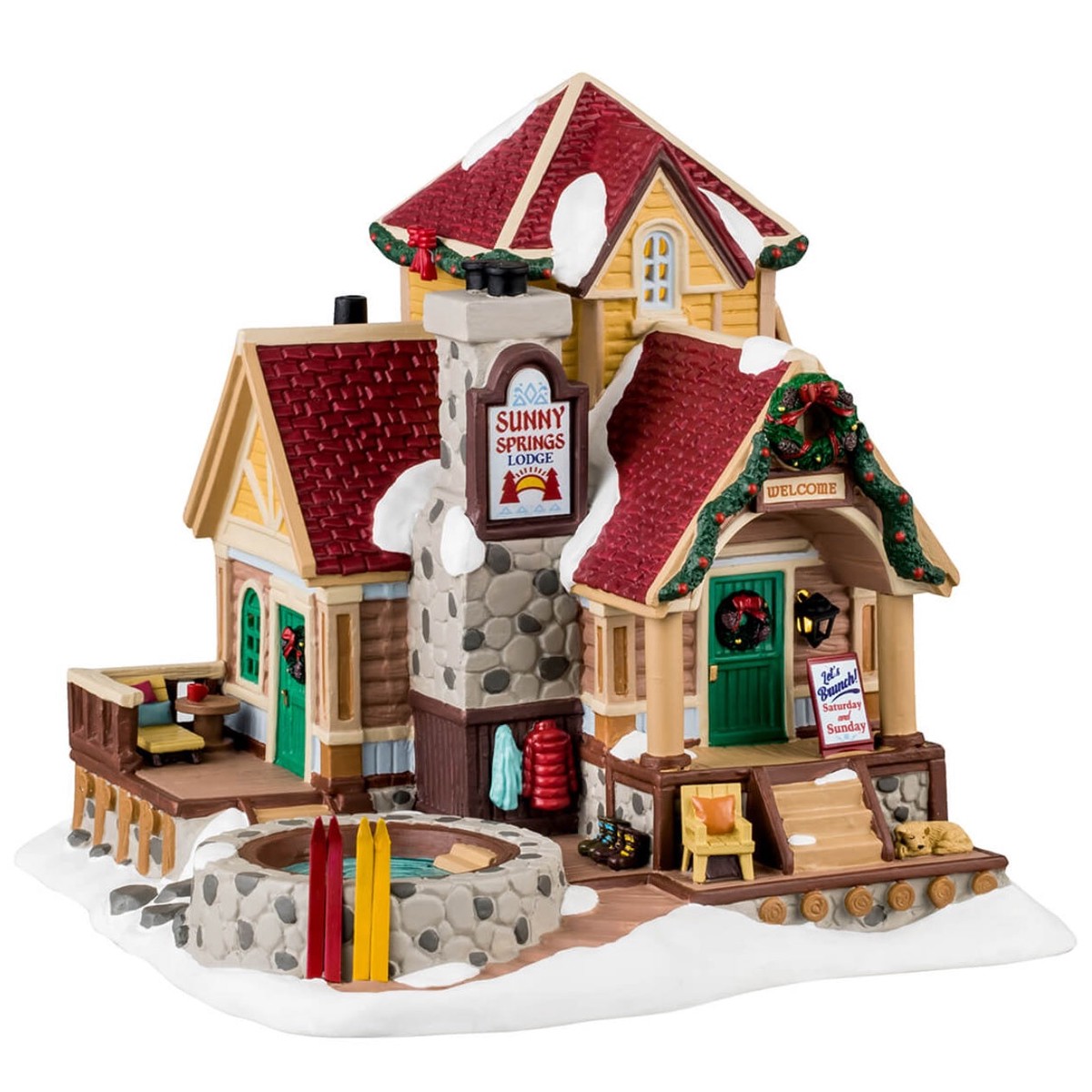 Lemax Vail Village Lighted Building: Sunny Springs Lodge #45229