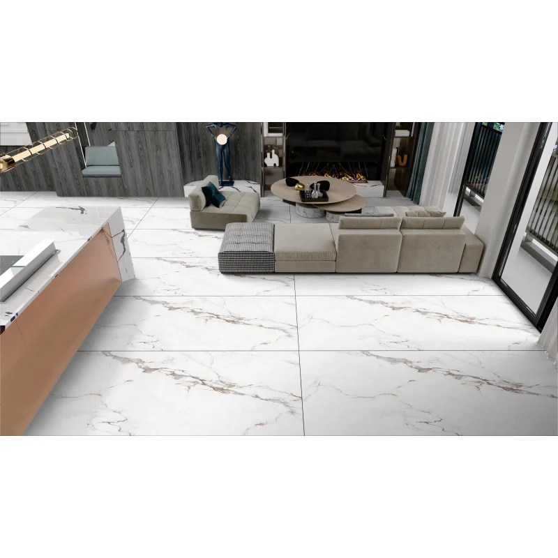 Lerox White 80×240 (31.49″ x 94.4″) Porcelain Slab 15mm Thick 20.66 sqft/f