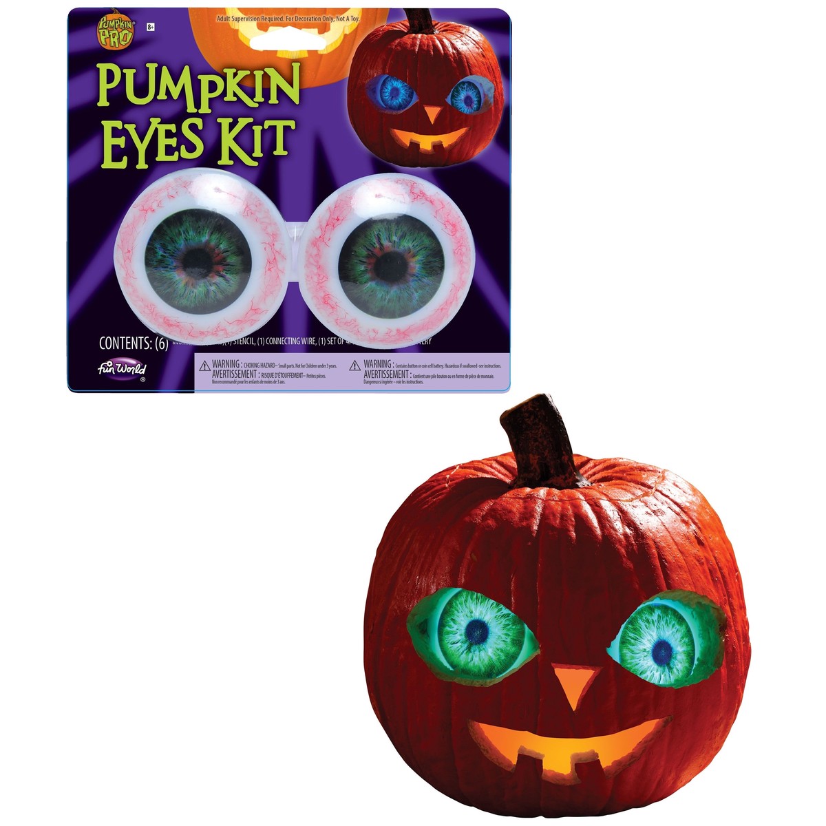 Light Up Eyes for Carved Pumpkins