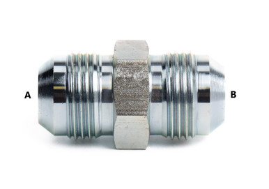 Straight Forged Steel Adapter, 1 5/16-12M JIC TO 1 5/16-12M JIC