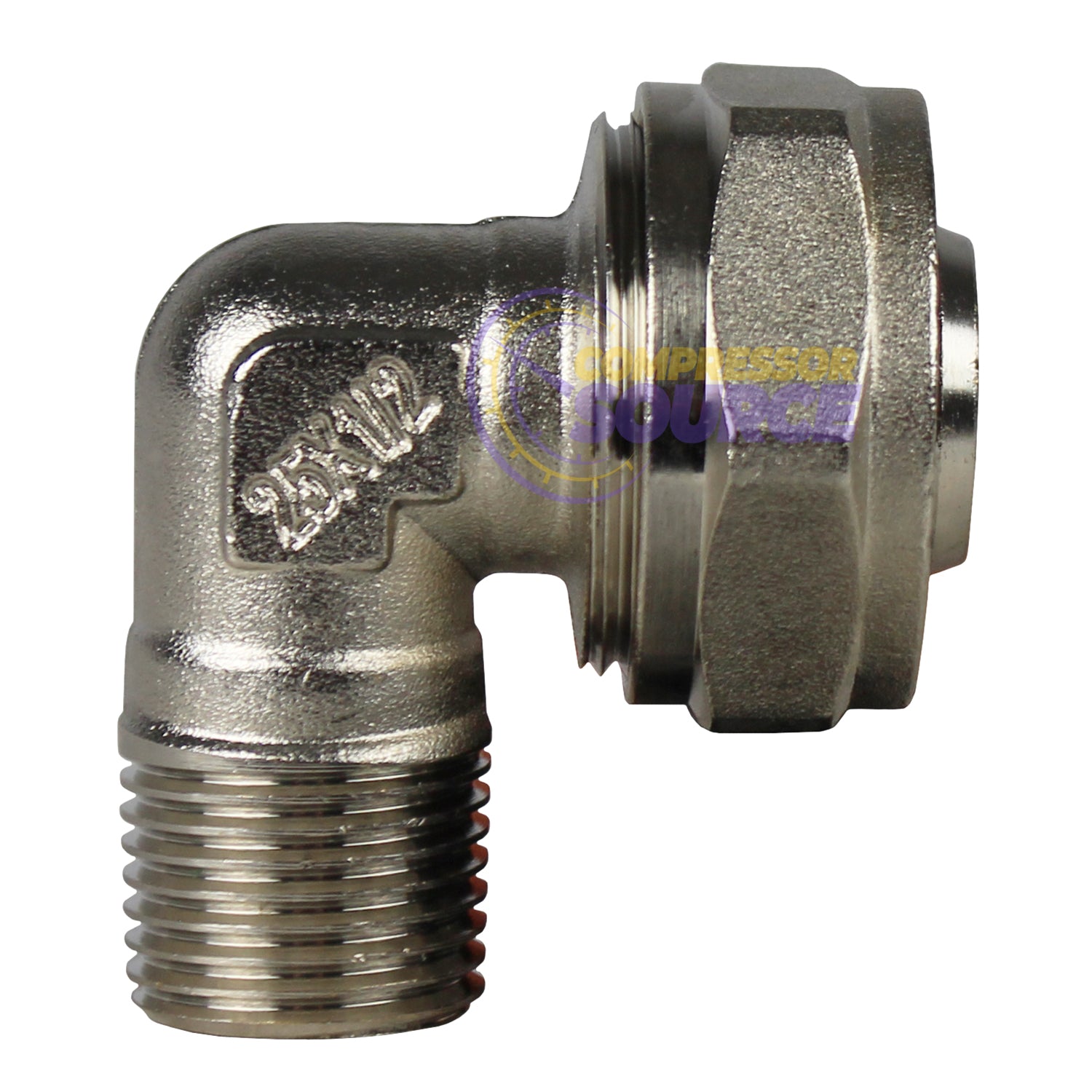 Maxline 90° Degree Elbow Fitting 3/4 Tubing x 1/2" Male NPT M8086