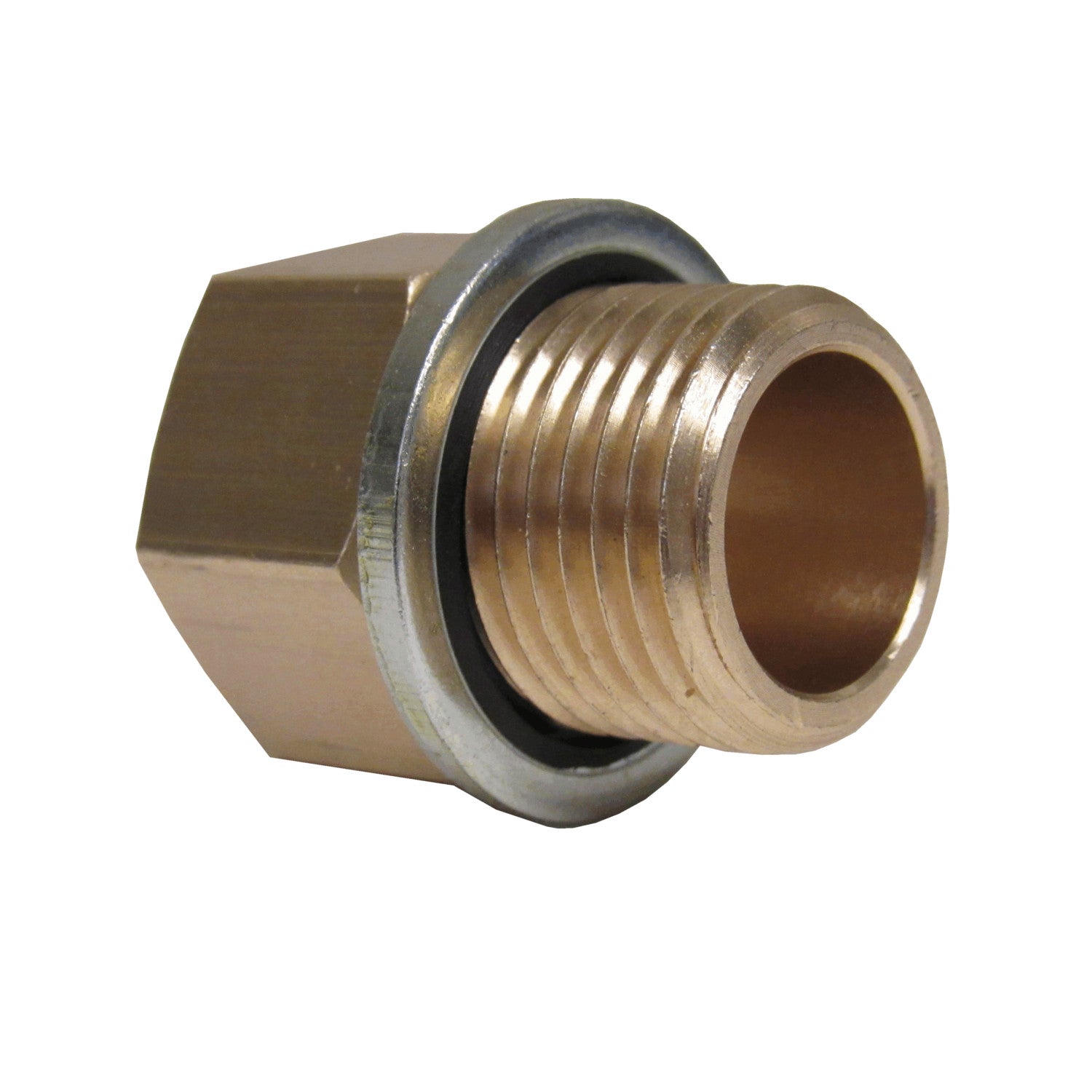Brass Adapter - 1 Inch NPT Female X 1 Inch BSPP Male with Sealing Washer