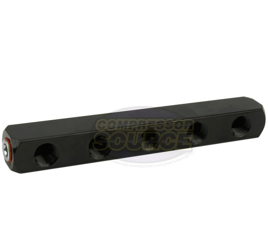 1/4" NPT Air Hose Splitter Manifold Distribution Block Bar 8 Port 5 Way 6 Way 7 Way MB-T5