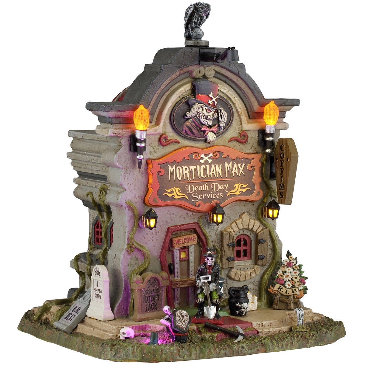 NEW 2026 Lemax Spooky Town Mortician Max - Death Day Services #65505