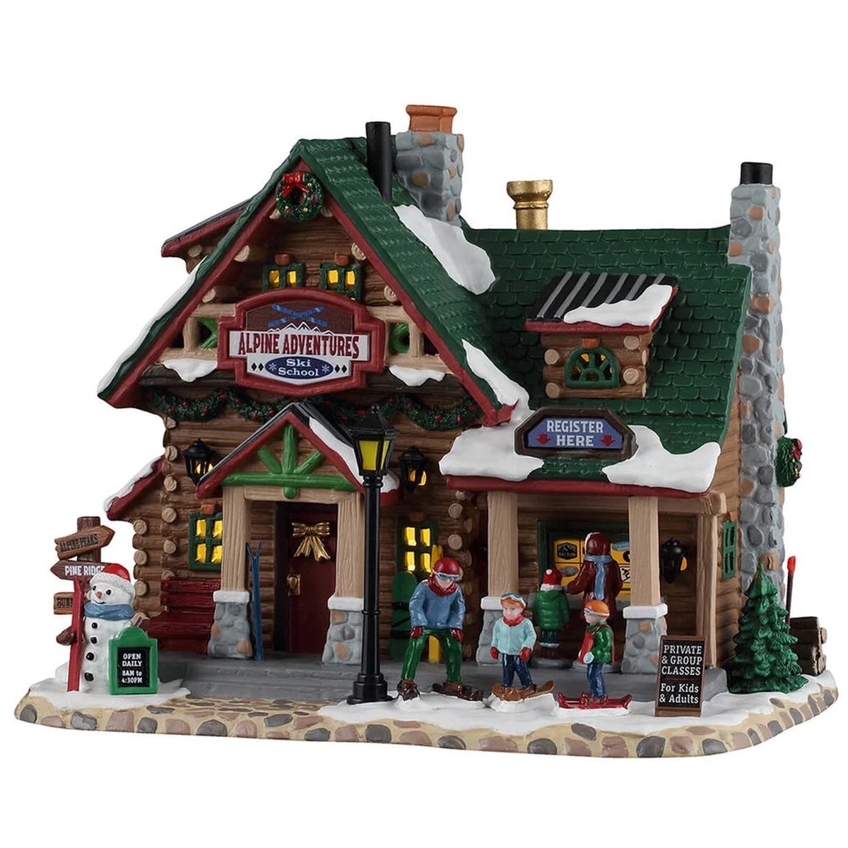 NEW 2026 Lemax Vail Village Lighted Building: Alpine Adventures Ski School #65538