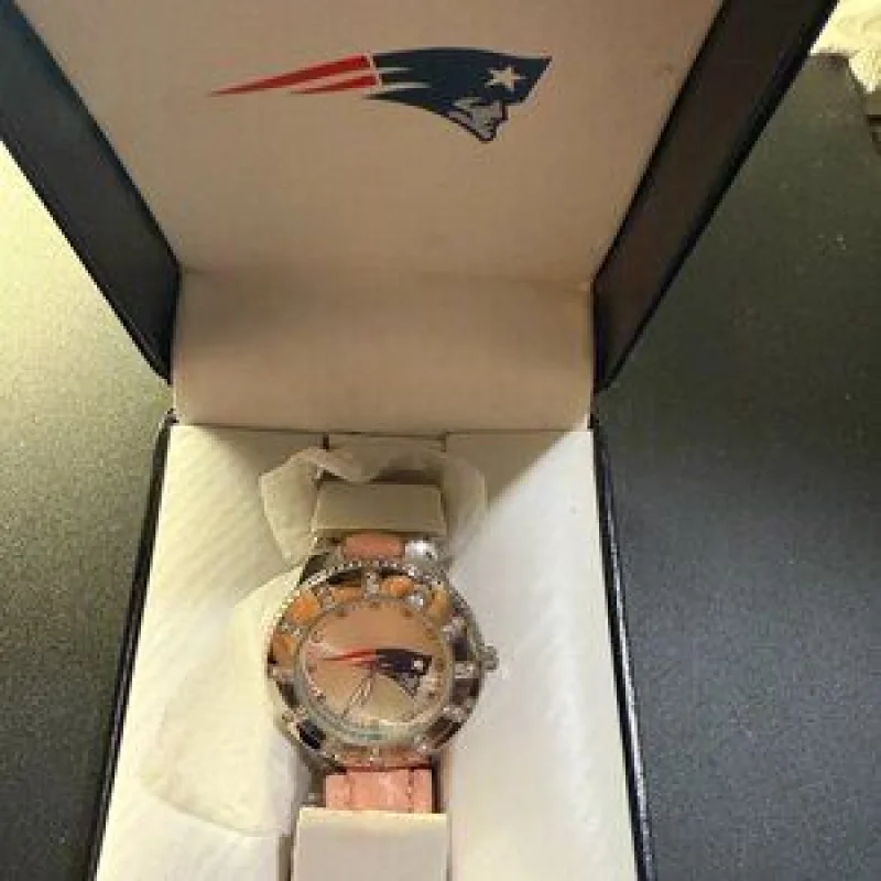 NFL Patriots Women’s Pink Watch