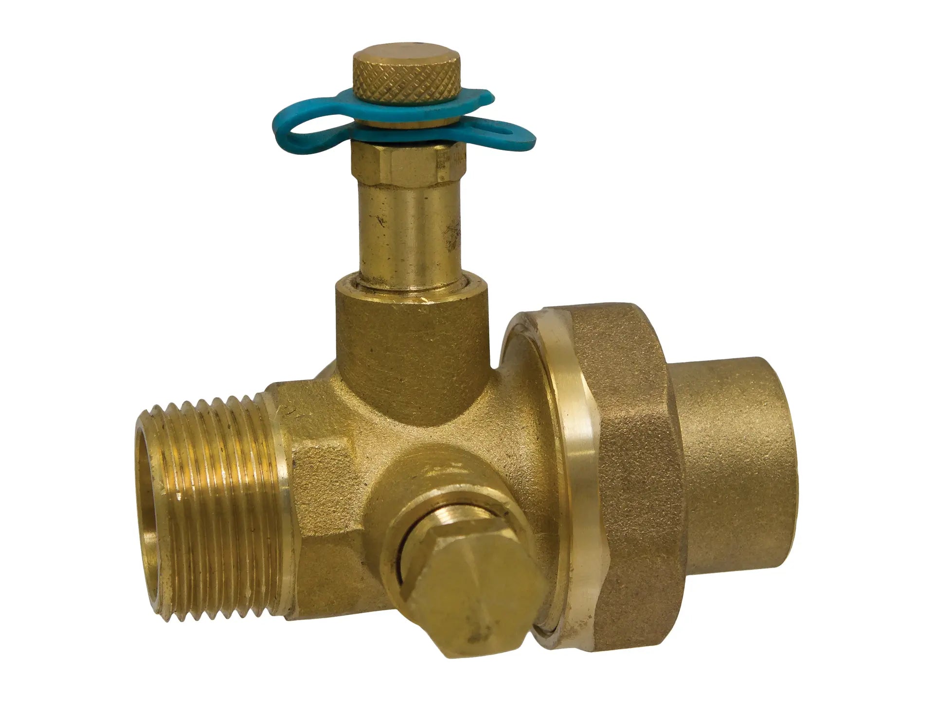 NIBCO NMU31RA6, 1 in. x 1/2 in. Union w/Test Port MPT Body X Solder Tailpiece MTS-1800R