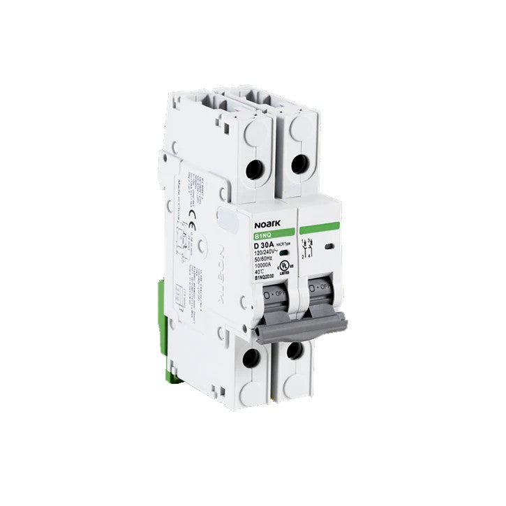 Noark B1N2D1 Miniature Circuit Breaker - 2 Pole - 240VAC - 1 Amp