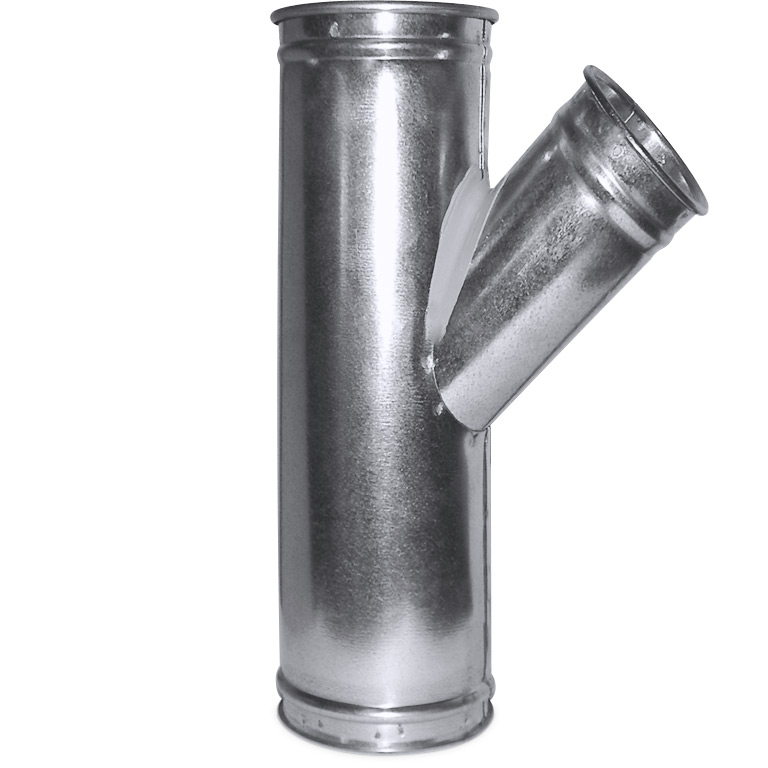 10" x 10" x 10" Quick-Clamp Duct Wye Joint