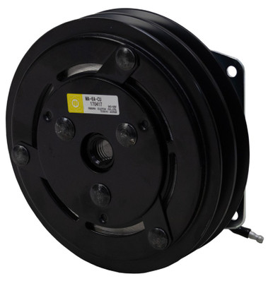 Ogura Electromagnetic Mobile Clutch Assembly: 6" Pulley for Double V-Belt, 90 ft-lbs. Torque, 3600 RPM, 12-Volt, MA-6A-CU