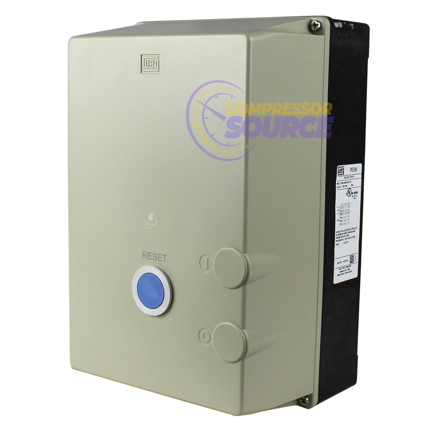 WEG 10 HP 3 Phase Magnetic Starter NEMA 4X 208-240V 25 - 40 Amp PESW-40V24EXR35