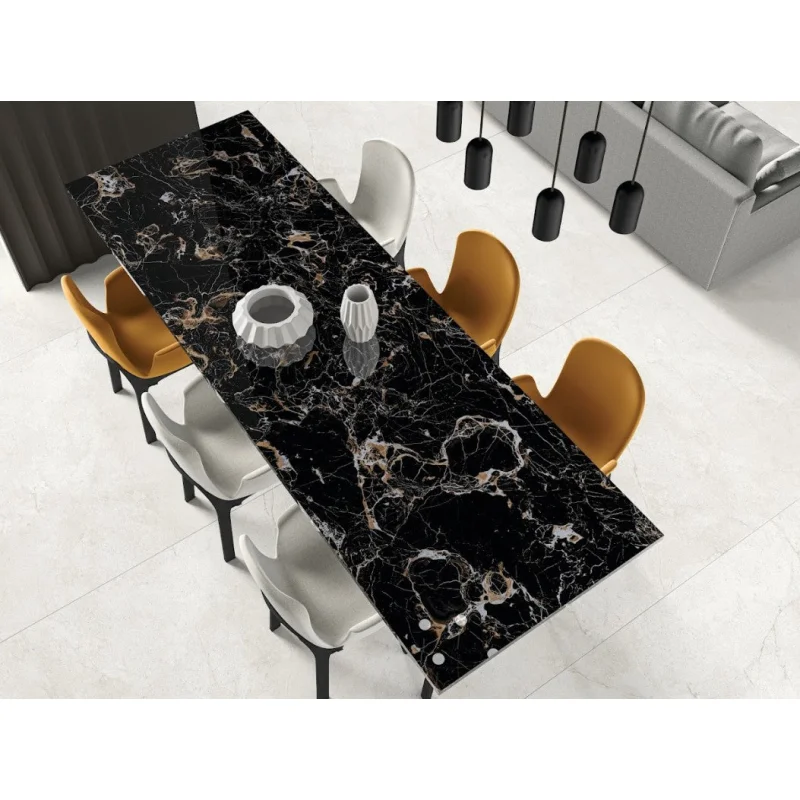 Portaro Black HG 80×240 (31.49″ x 94.4″) Porcelain Slab 15mm Thick 20.66 sqft/f