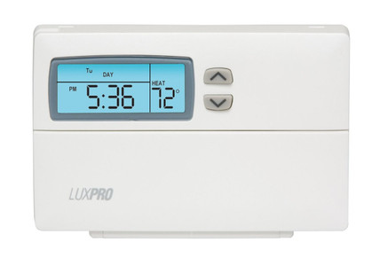 Lux Products - 5/2 Programmable TSTAT 1H/1C