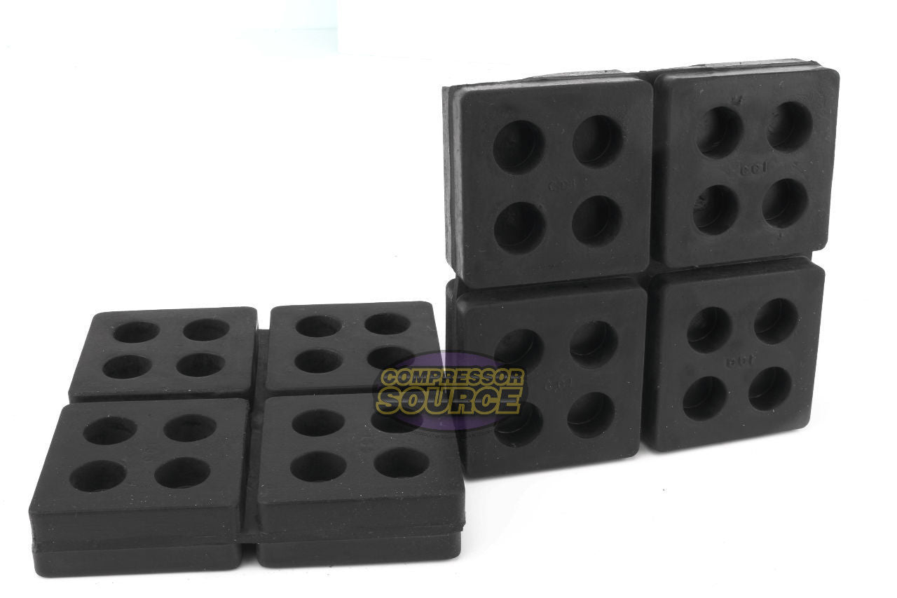 Set of 2 Industrial Anti Vibration Pad 4" x 4" x 3/4" Thick R44