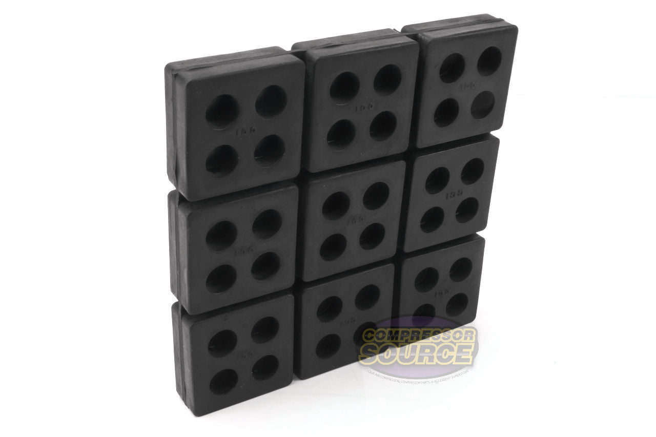 6" x 6" x 3/4" Anti-Vibration Isolation Pad – Solid Rubber – R66