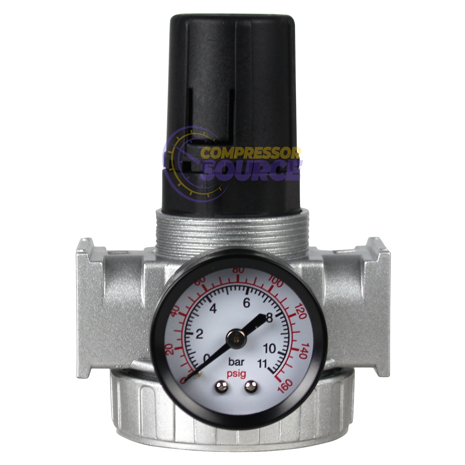 1/2" Air Compressor Pressure Regulator with Gauge – R804N
