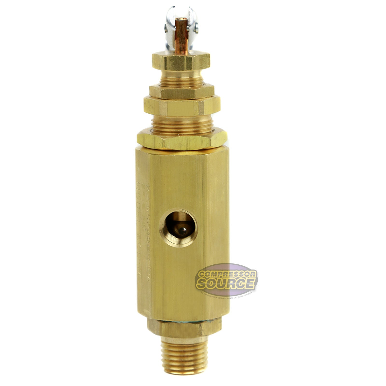 Air Compressor Unloader Control Pilot Valve 115-130 PSI Brass RCB-M1-HU-115-130