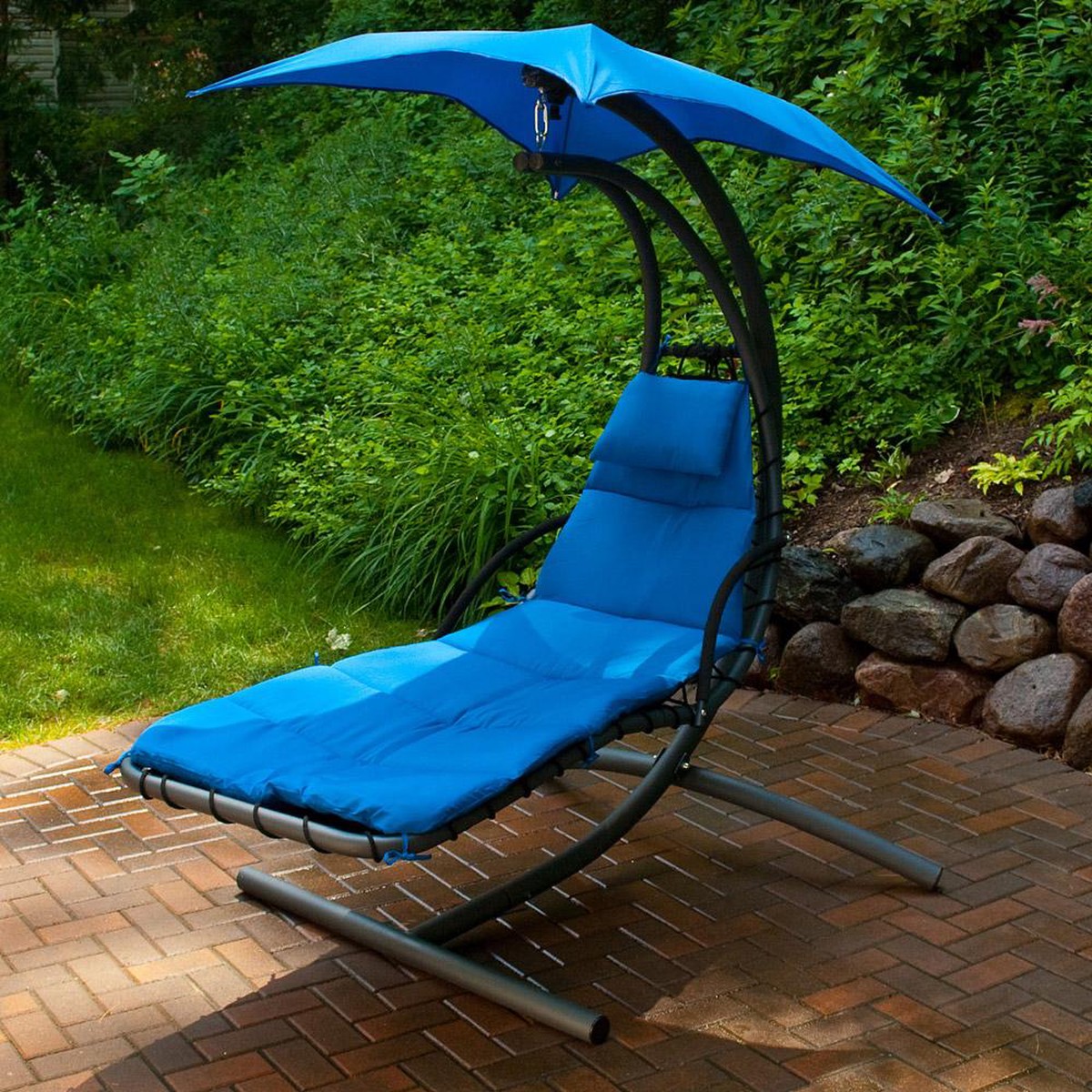 Royal Blue Cloud 9 Hanging Chaise Lounger
