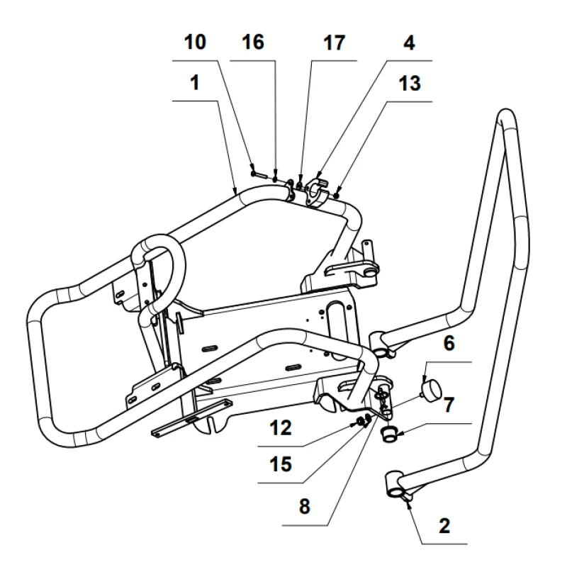 Rubber Handle Bar Mounts (P019) Spare Part for TPC90H 5.5HP Honda Compactor