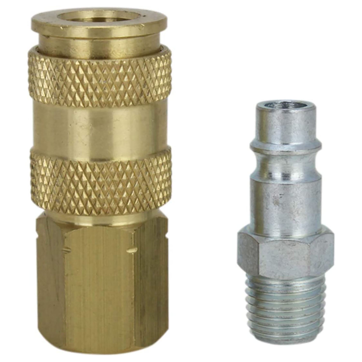 V-Style European Interchange Air Coupler Plug 1/4" NPT HighFlowPro Milton S-216
