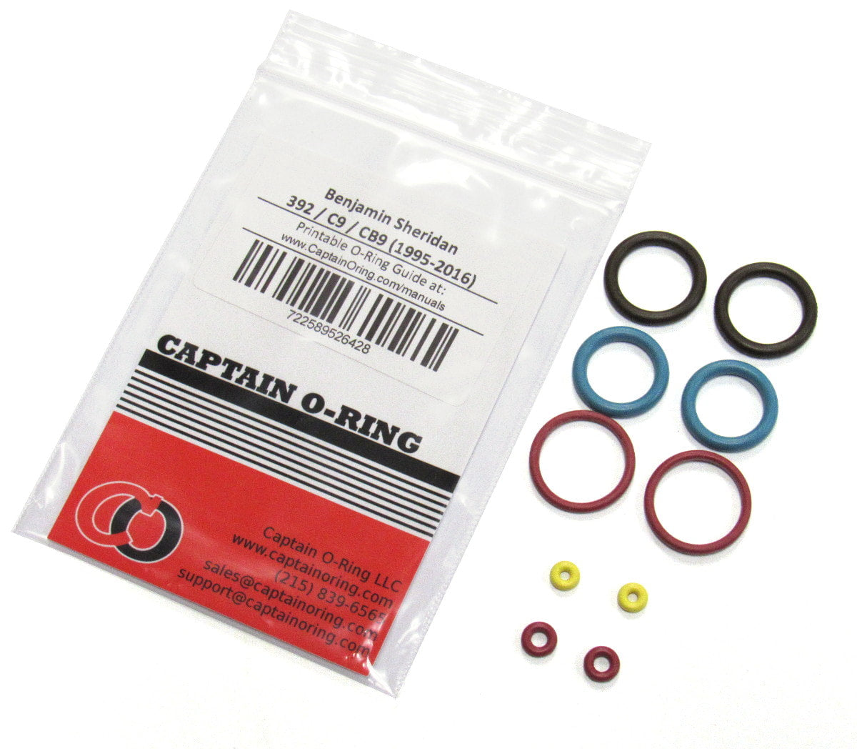 Crosman Benjamin 392 / 397 / C9 / CB9 (1995-2020) Air Rifle 2x COLOR CODED O-Ring Kit
