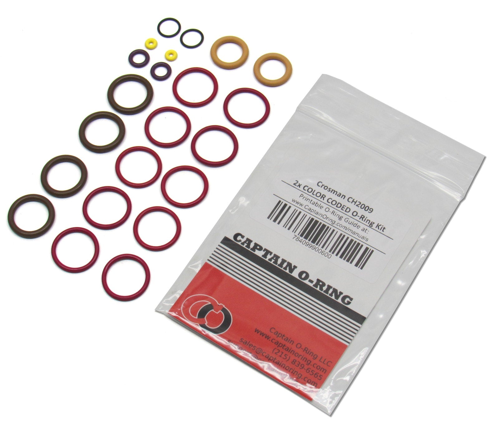 Crosman Challenger CH2009 (.177) Air Rifle 2x COLOR CODED O-Ring Kit