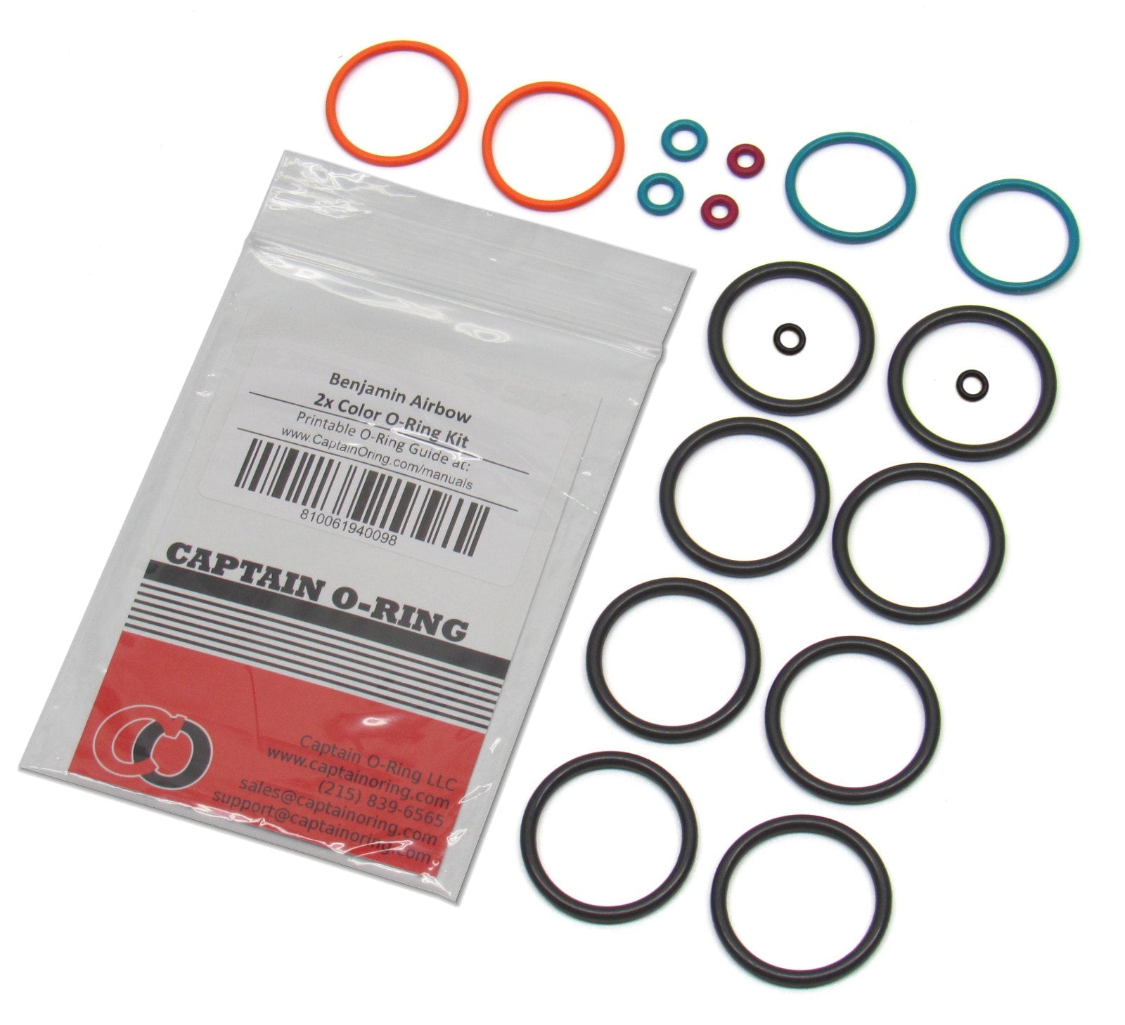 Crosman Benjamin Airbow 2x COLOR CODED O-Ring Kit