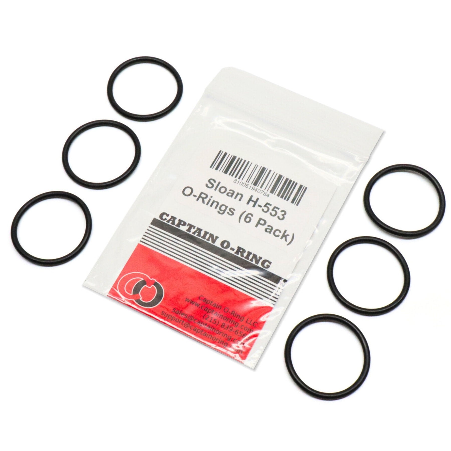 H-553 / 5308696 ORings for Sloan Royal/Regal Flushometer Valve Tailpiece (Zurn P6000-C31, American Standard A912809-0070A)