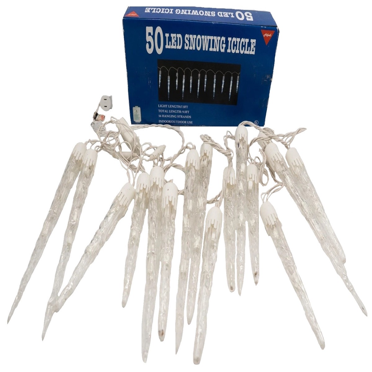 Set of 50 LED Snowing Icicle Lights