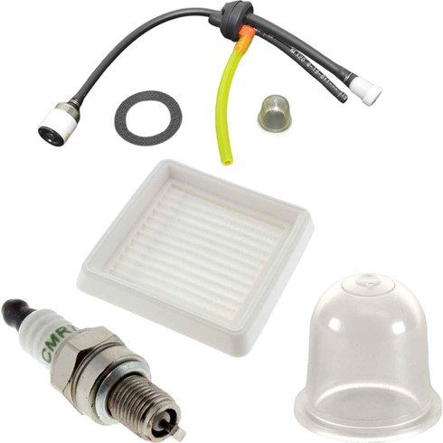 SHI AH262S-HD AIR-OIL-FUEL FILTERS SPARK PLUG FUEL LINES PRIMER BULB KIT