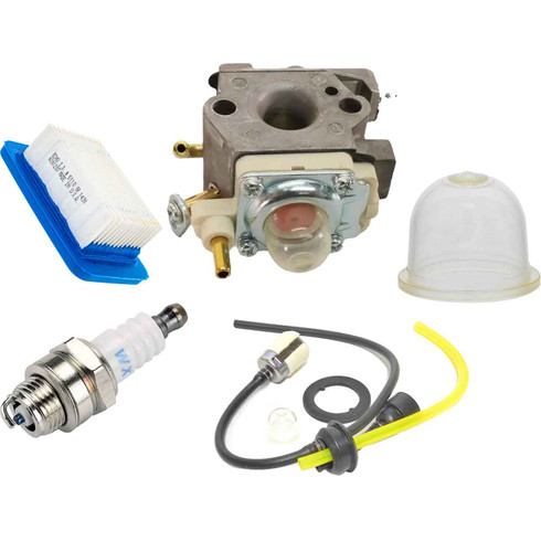 SHI EB600RT COMPLETE CARBURETOR AIR-OIL-FUEL FILTERS SPARK PLUG FUEL LINES PRIMER BULB KIT