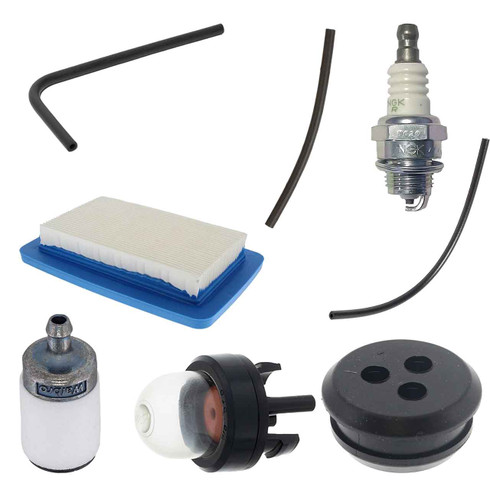 SHI EB770 AIR-OIL-FUEL FILTERS SPARK PLUG FUEL LINES PRIMER BULB KIT