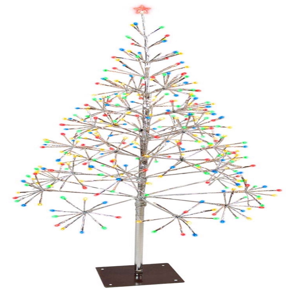 Shimmering Multi-Colored LED Twinkle Tree Decorations