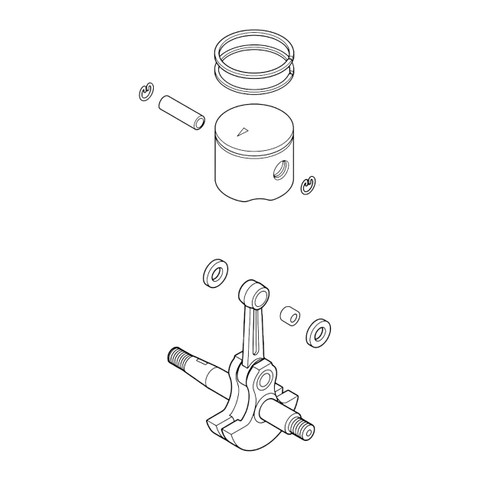 Shindaiwa P021043620 Piston Kit (Original OEM part)